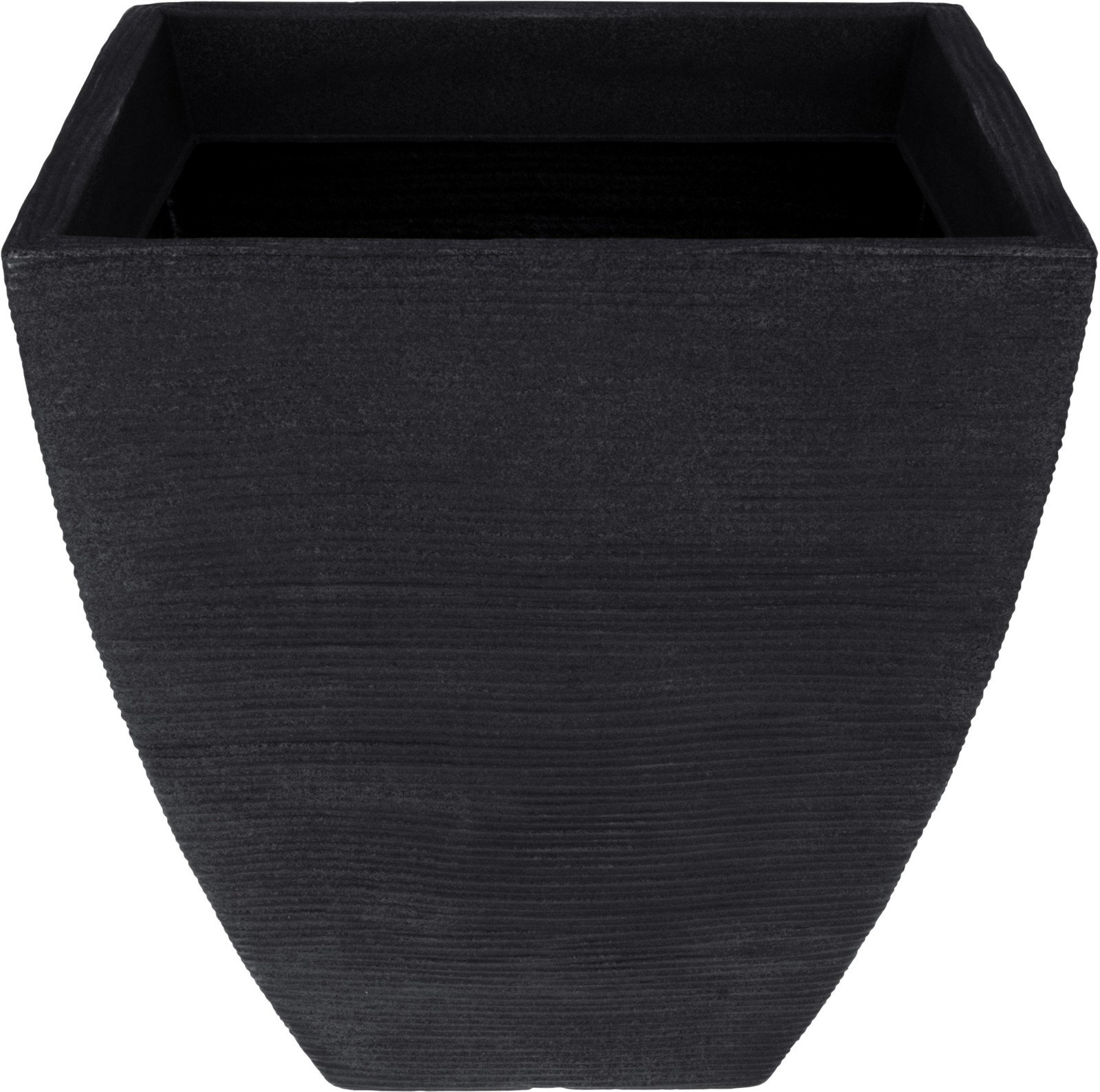 Plastikinis lauko vazonas, antracito sp., 40 x 42 cm