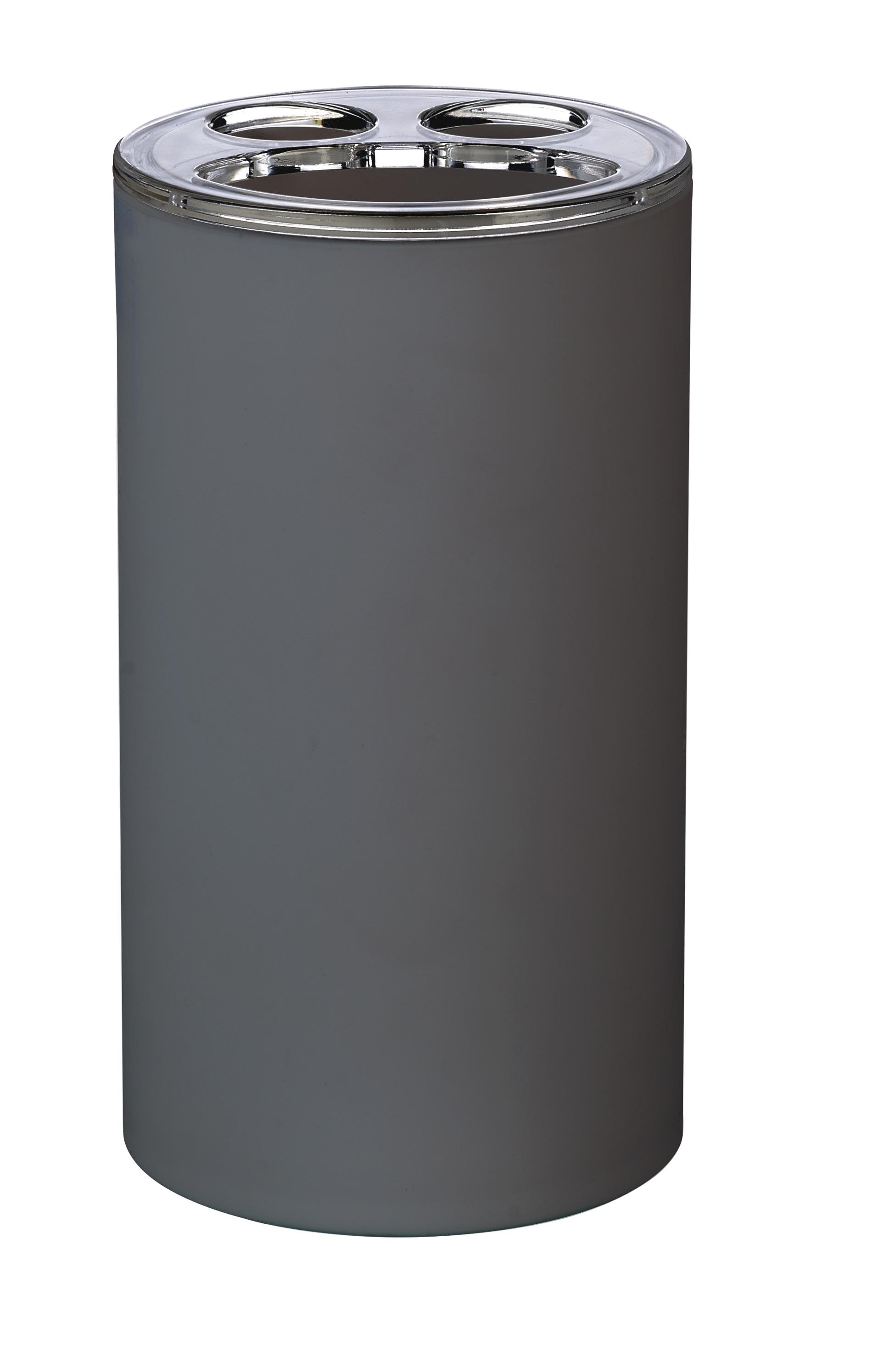 Dantų šepetėlių indas RIDDER Touch, pastatomas, t.pilkos spalvos, ABS / PS