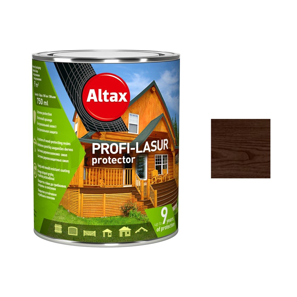 Medienos impregnantas ALTAX Profi-Lasur Protektor, 0,75 l, polisandelio sp.