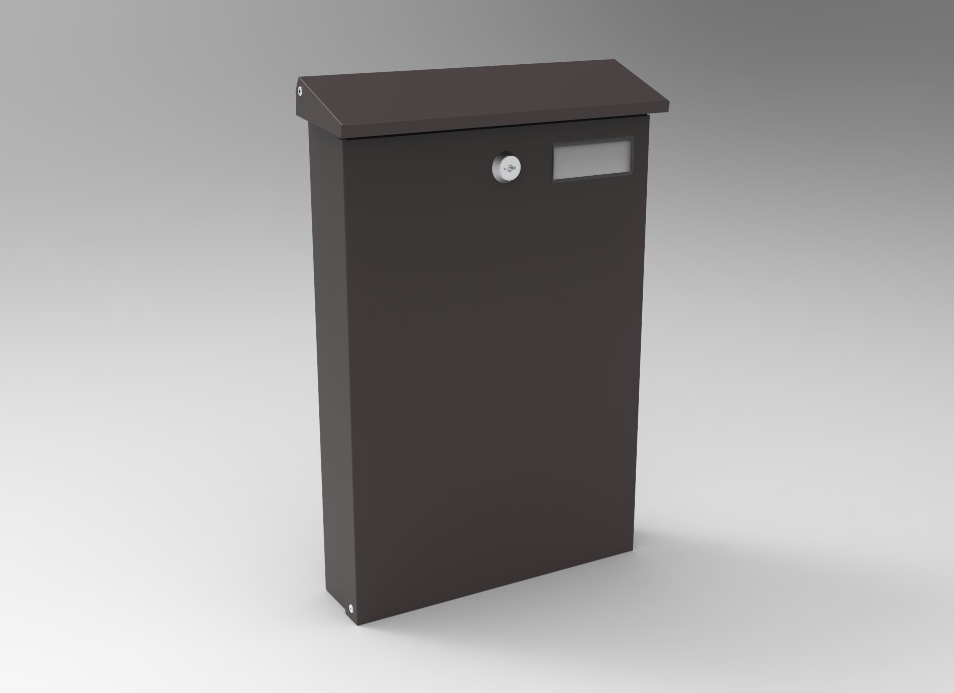 Pašto dėžutė PD951, ruda, 250 x 374 x 75 mm