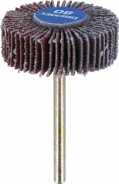 Žiedlapinis šlifavimo diskas DREMEL, platus K80, D=28,6 mm, 1 vnt.