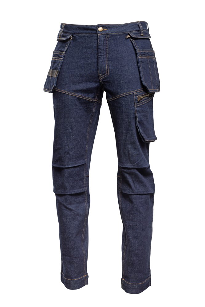 Džinsai HOGERT TECHNIK Esdorf, tamsiai mėlynos spalvos, 99% medvilnė, 1% elastanas, XL (54) dydis