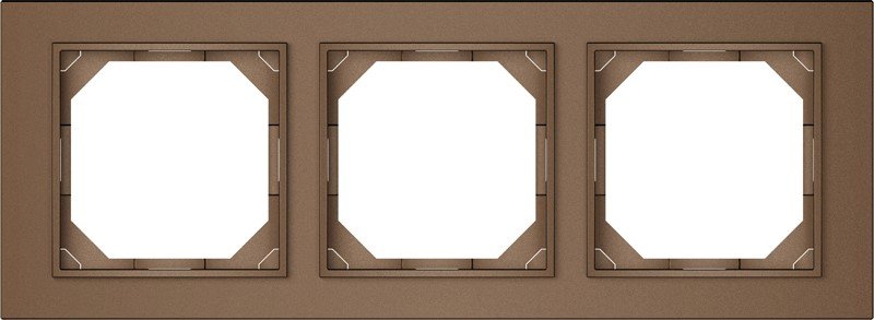 Rėmelis VILMA Qr1000 R03, 3 vietų, mocha sp.