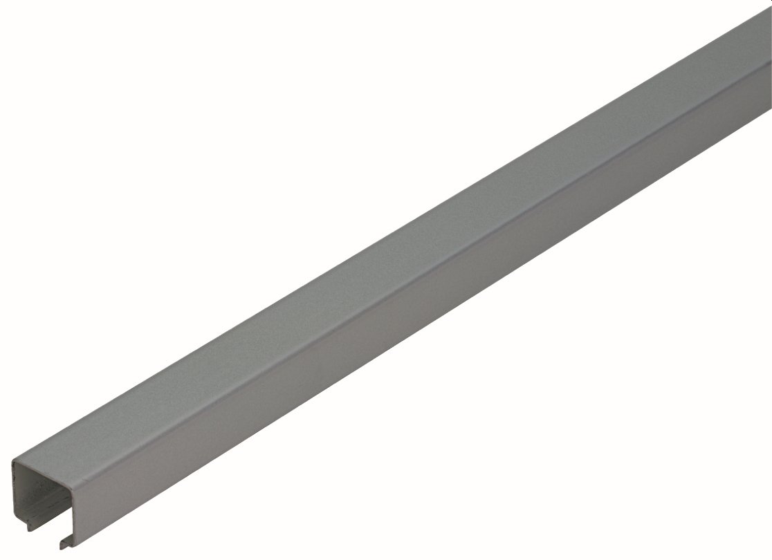 Stumdomų durų bėgelis HETTICH WingLine10, kreipiamasis, spl. pilka, 1,2 m, 14002