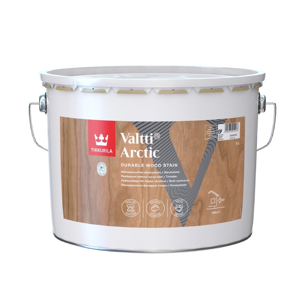 Medienos dažyvė TIKKURILA Valtti Arctic, 9l, perlamutrinė, tonuojama