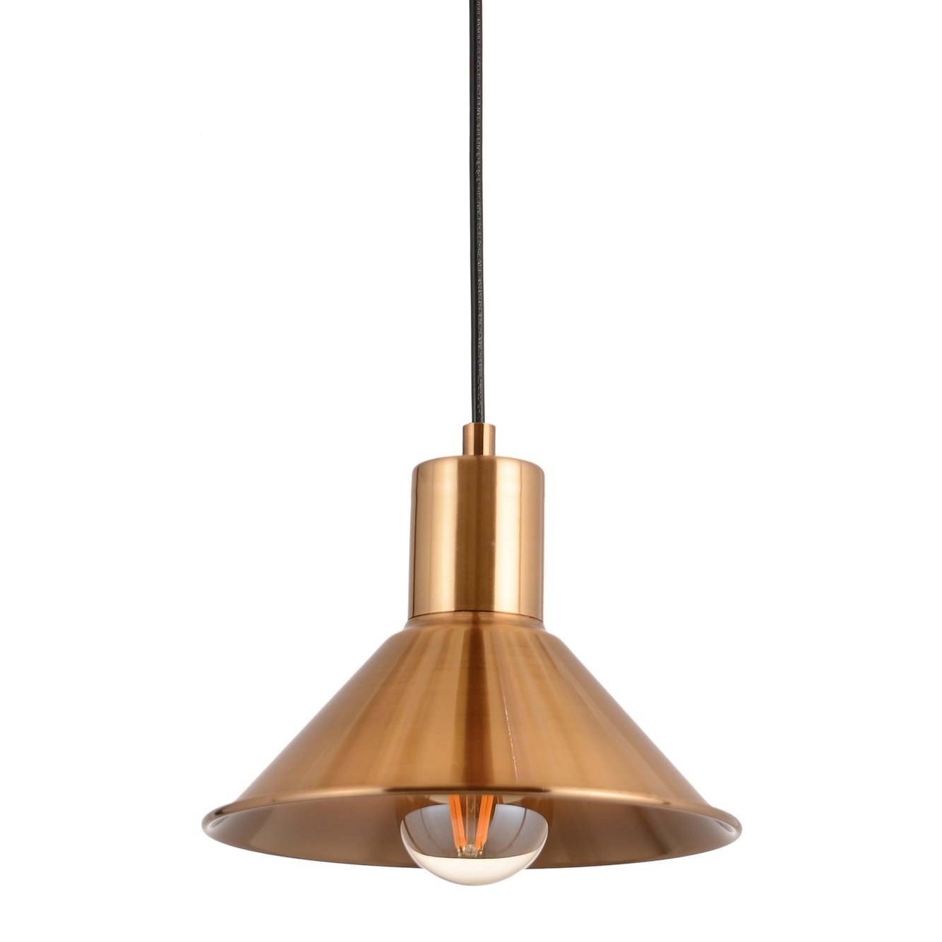 Šviestuvas G.LUX Gt-650-1S Ela, 1xE27, išmatavimai: 20*120 cm, be lemputės kompl., juodos-žalvario sp.