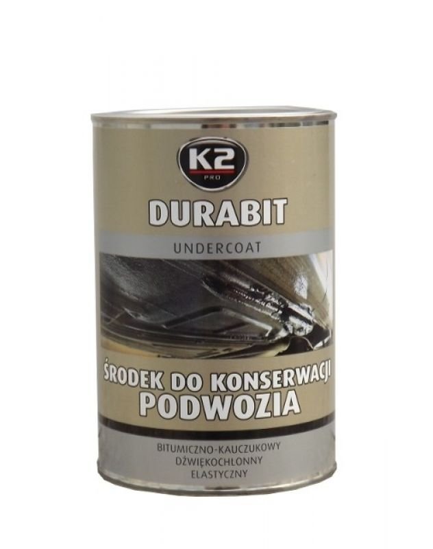 Bituminė-kaučiukinė danga K2 Durabit, aerozolinė, 1l.