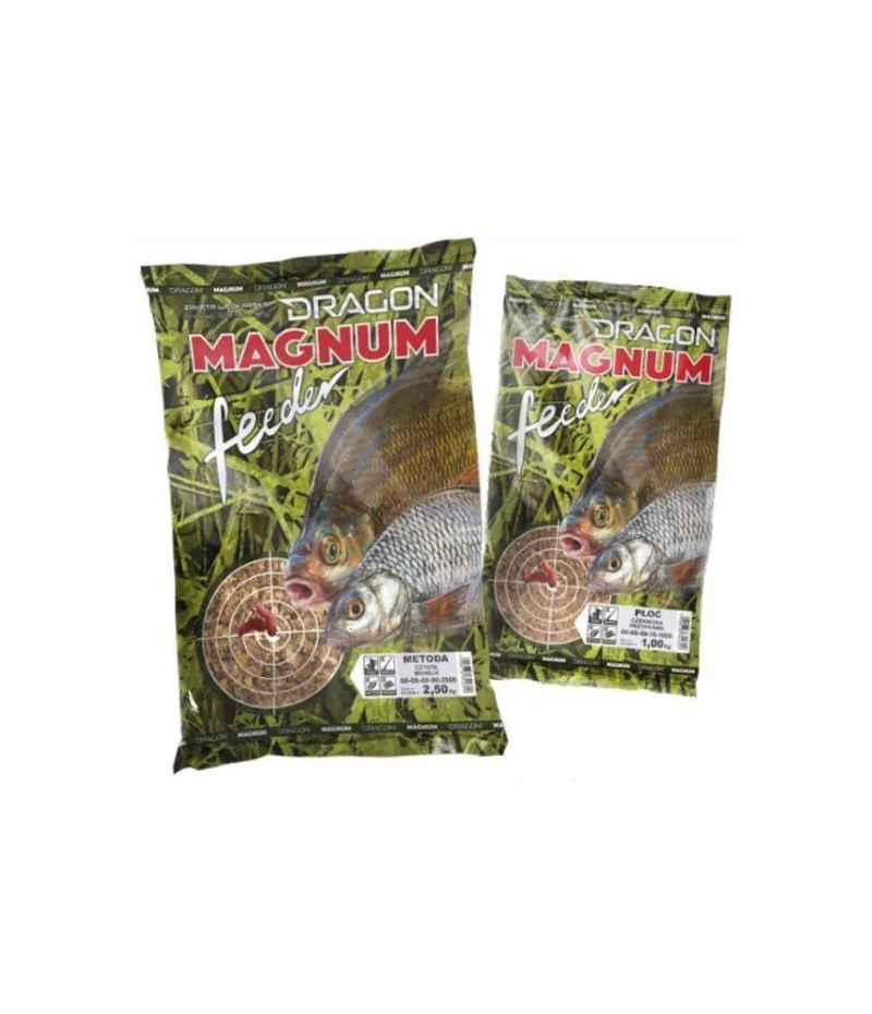 Jaukas DRAGON MAGNUM Feeder, karšiui, tamsus pyragas, 1,0 kg