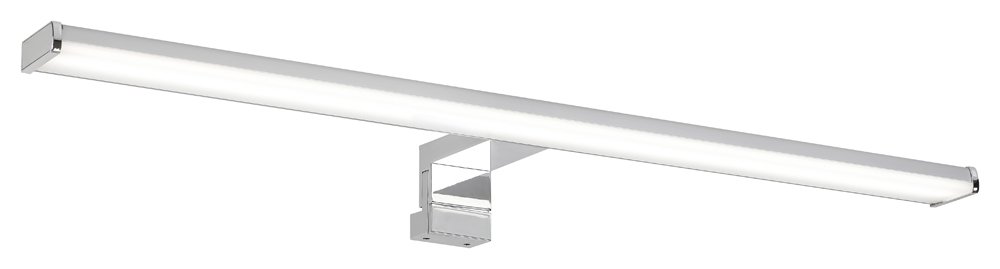 Sieninis veidrodžių ir paveikslų šviestuvas RABALUX Levon, LED, 12W, 230V 50Hz, 4000K, 840 lm, IP44, metalinis, chromo sp., 600 x 40 x 125 mm, 2115