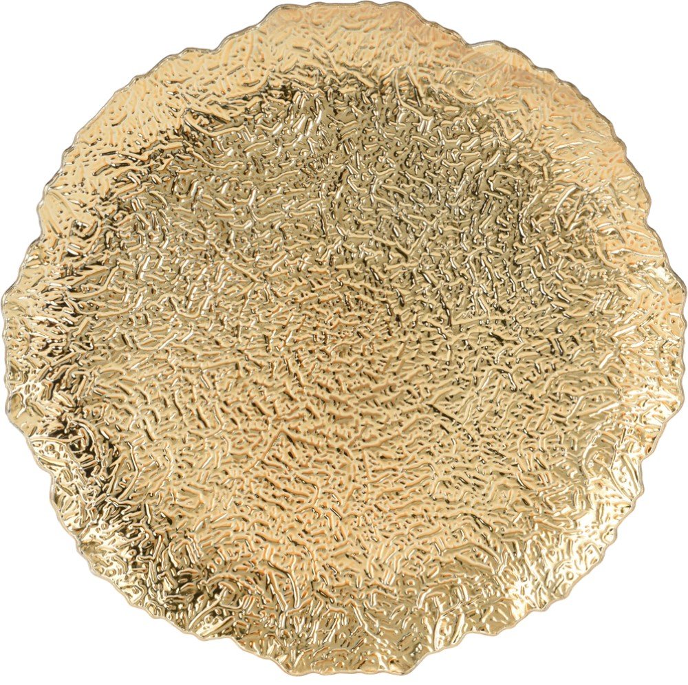 Dekoratyvinis padėklas, skersmuo 33 cm, aukso sp.
