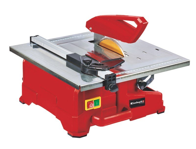 Elektrinės plytelių pjovimo staklės EINHELL TC-TC 800, galia 800 W, diskas 180 mm., maks. pjovimo aukštis 45°/90° - 14/34 mm.