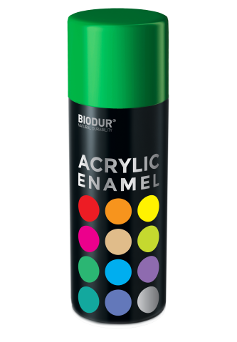Aerozolinė emalė BIODUR Acrylic, RAL6029, žalias, 400ml