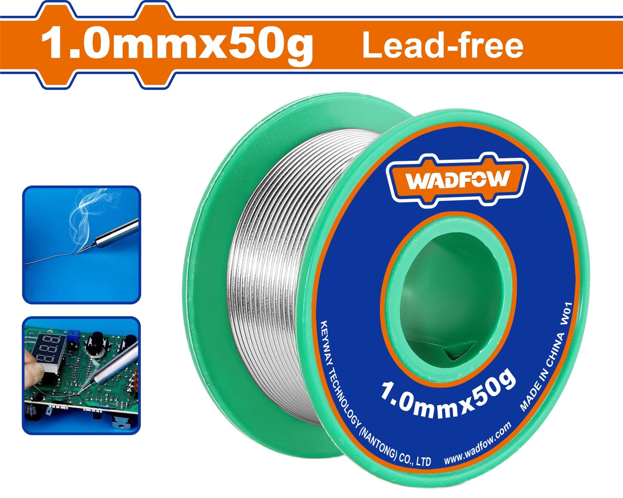 Litavimo viela WADFOW, be švino, d-1 mm, 50 g, WHXS1310