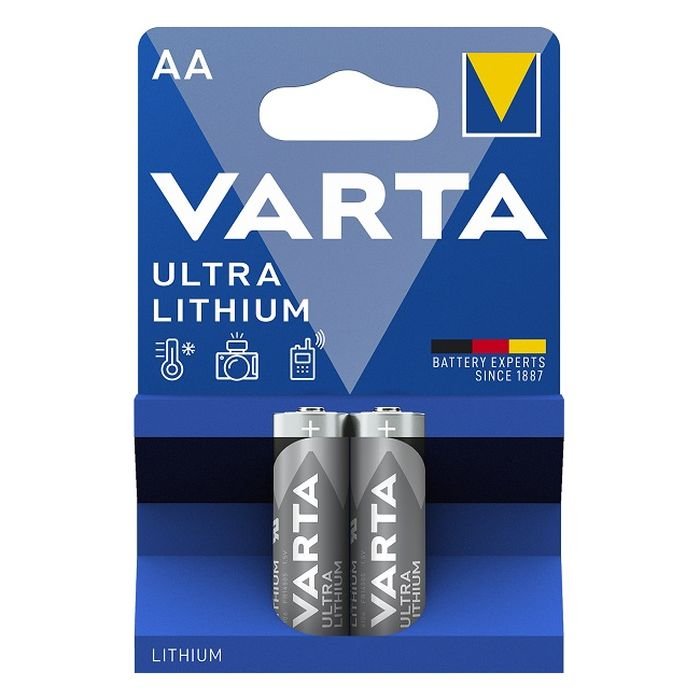 Maitinimo elementai VARTA Ultra Lithium, 2 vnt., AA, 1.5 V, ličio