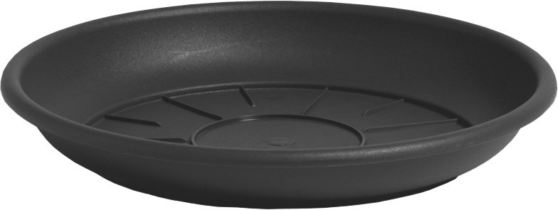 Plastikinė lėkštutė DOMUS, antracito sp., 35 x 5,2 cm.