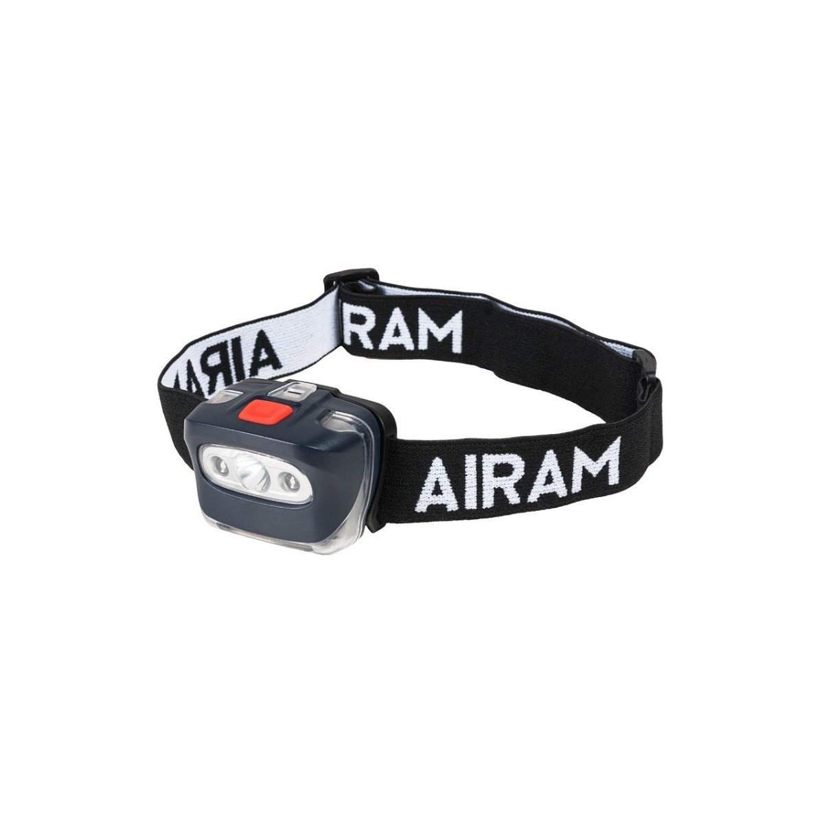 Galvos LED žibintuvėlis AIRAM Headlamp, 1xLED + 2xRED LEDS, 3W, 200lm, 3 x AAA, 40x58 mm