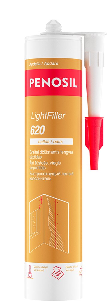 Akrilinis hermetikas PENOSIL Light Filler 620, baltas, 300 ml