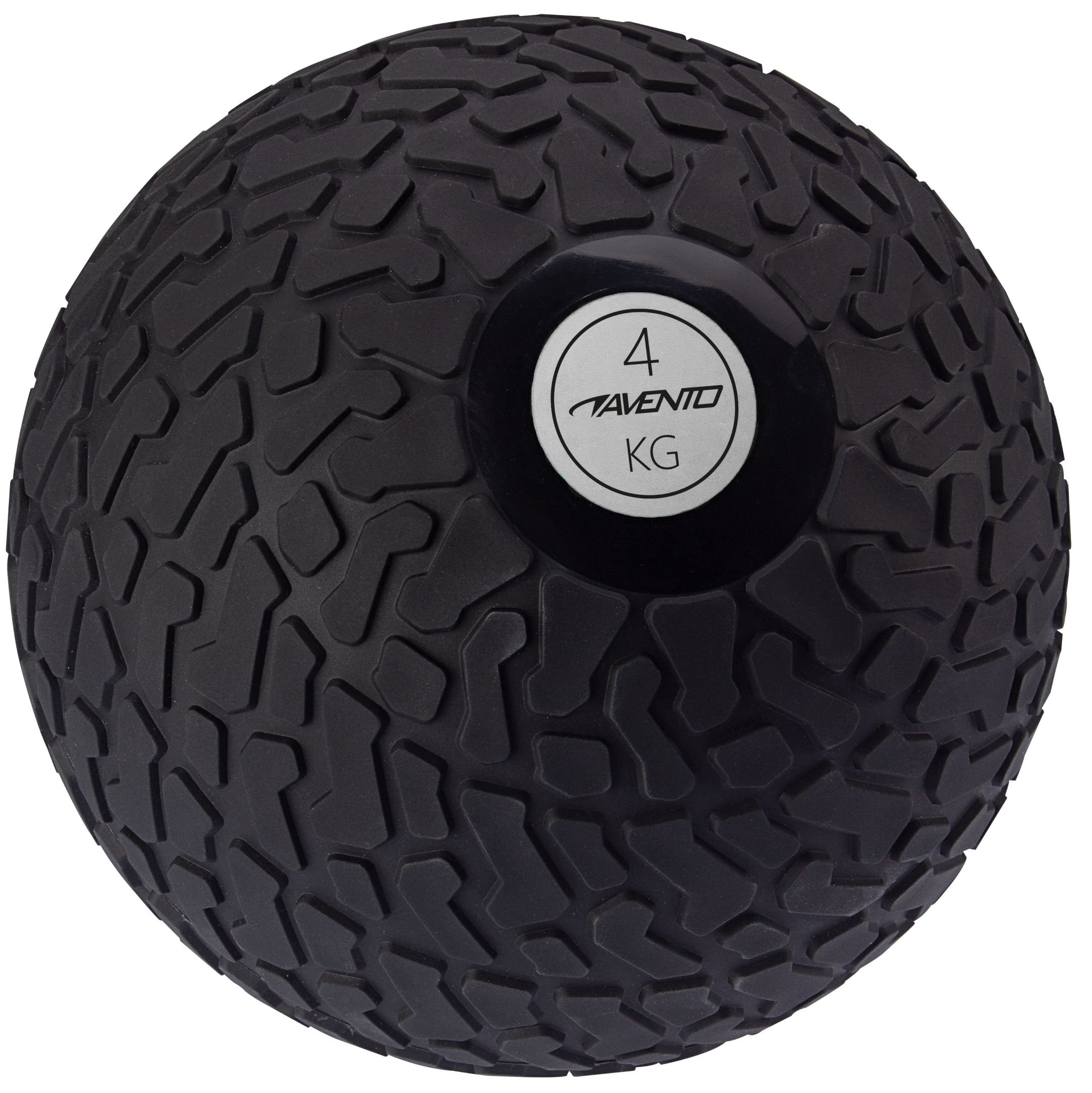 Svorinis kamuolys AVENTO 42DI, 4 kg, D - 23 cm, black/silver