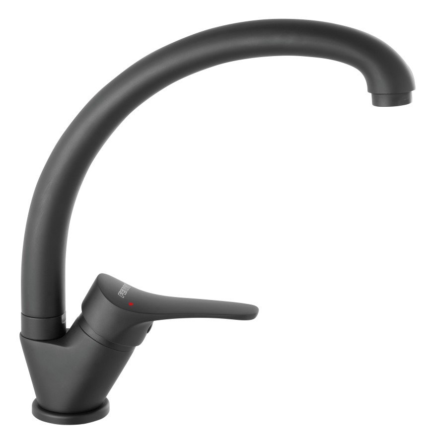 Plautuvės maišytuvas FERRO Petite, asimetrinis, juodas, BPT4ABL