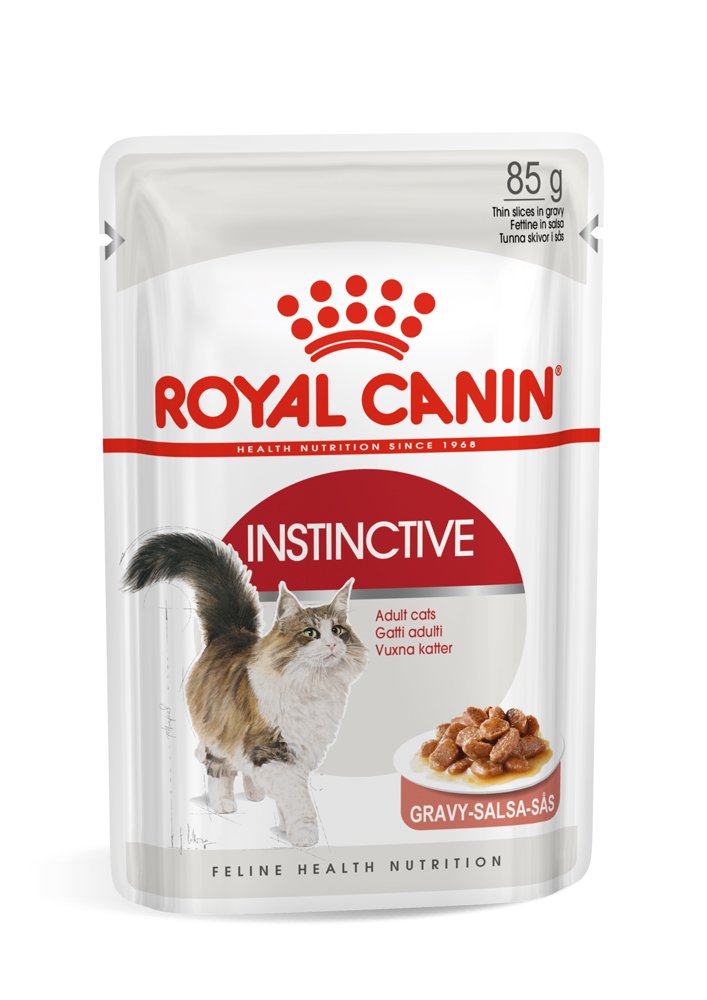 Konservuotas kačių ėdalas ROYAL CANIN, visavertis suaugusių kačių pašaras (ploni griežinėliai padaže), 12 vnt x 85 g
