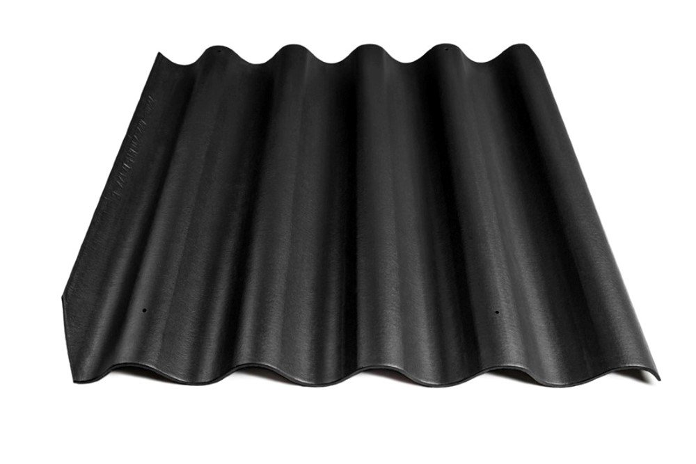 Banguotas lakštas ETERNIT Banga L91, matmenys 875 x 920 mm, juoda spalva
