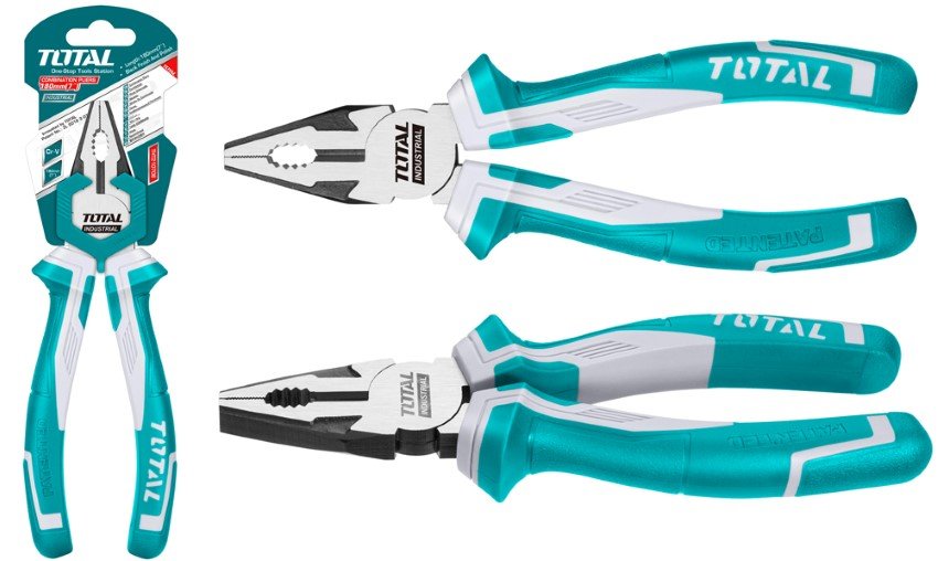 Universalios replės TOTAL, Cr-V, 180 mm., THT210706