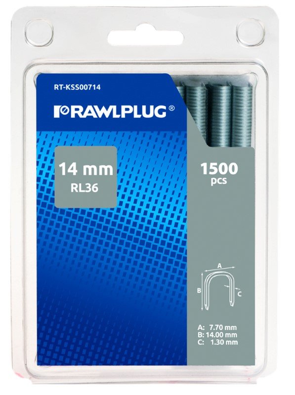 Kabės RAWLPLUG, 14 mm, profesionalios, RL-36 tipas, 1500 vnt., RT-KSS00714