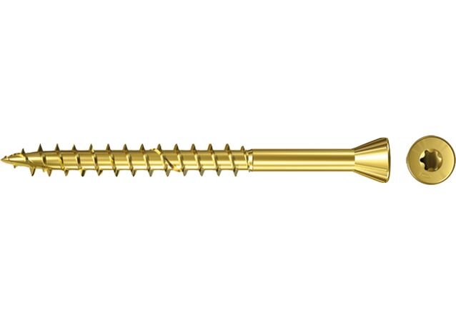 Medsraigčiai FISCHER, 3,5 x 55 mm, cinkuoti, grindinėms lentoms, TORX, 200 vnt.
