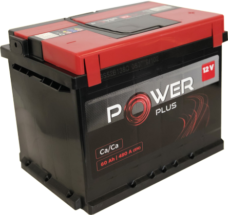 Akumuliatorius POWER PLUS, 12 V, 60 Ah, 480 A, EN, 242 x 175 x 190 mm, starterinis, rūgštinis