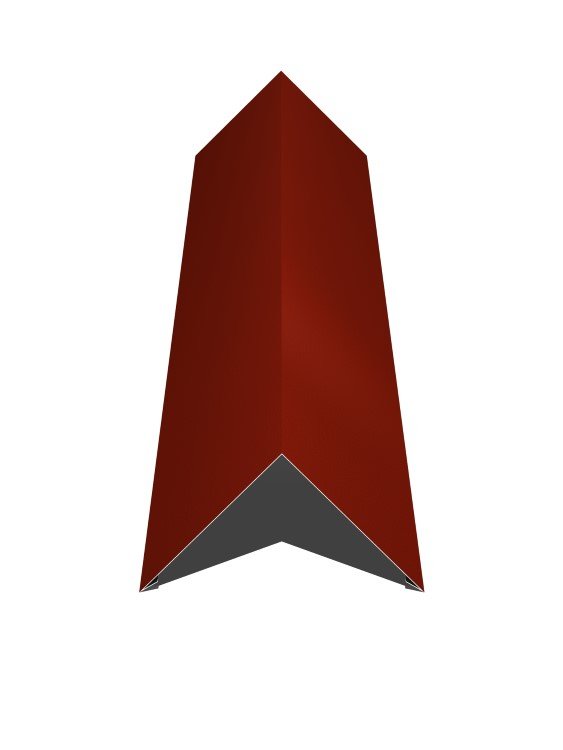 Kraigas, Matmenys 190 x 190 x 2000 mm, raudonos spalvos, RR29/RAL3009