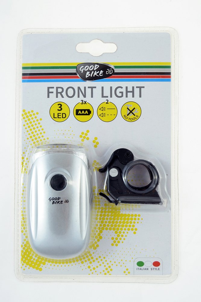 Priekinis žibintas PANCAKE, 3LED, 2 režimai, be elementų