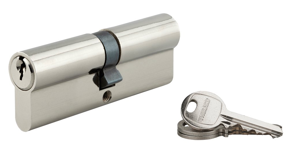 Spynos cilindras THIRARD, SA 45x45 mm, 3 raktai, nikelis, 193617