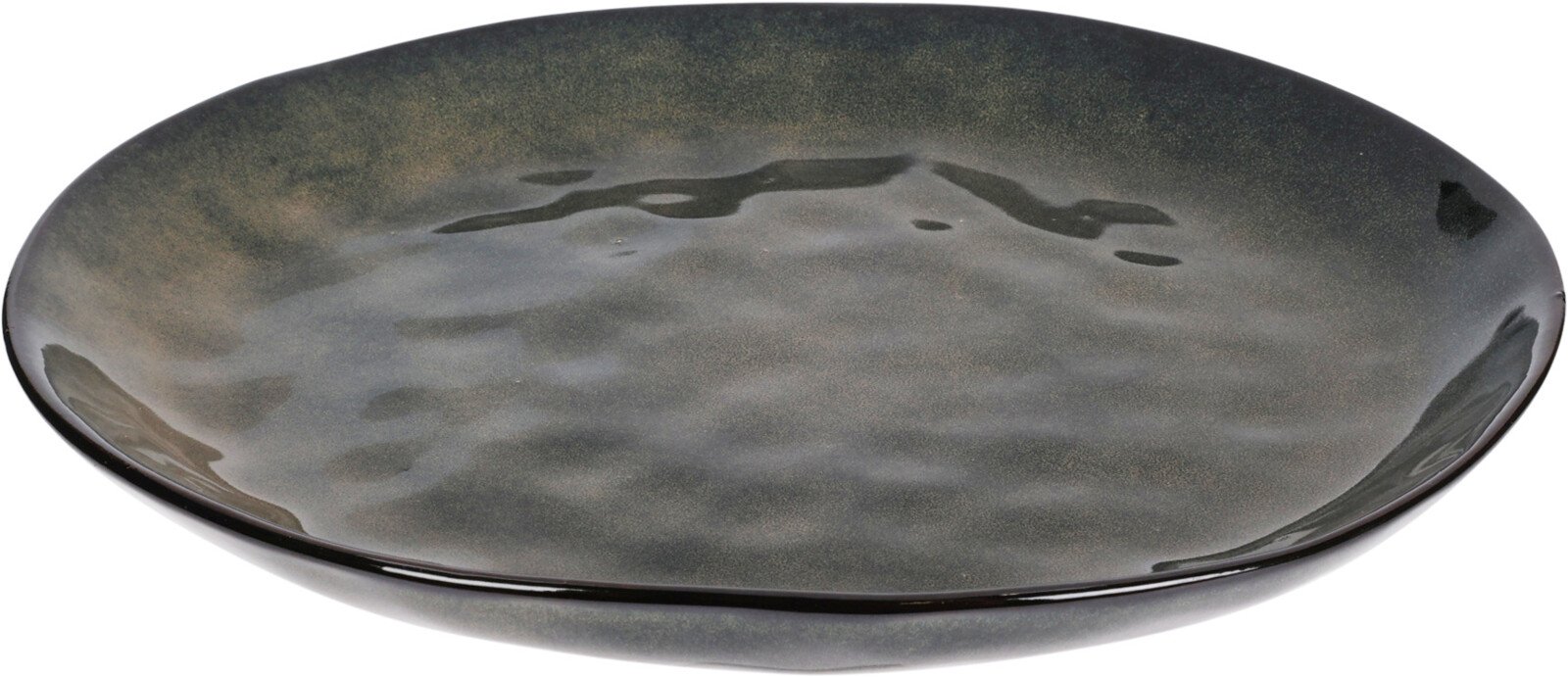 Lėkštė, keraminė, skersmuo 26,5 cm, rudos sp.