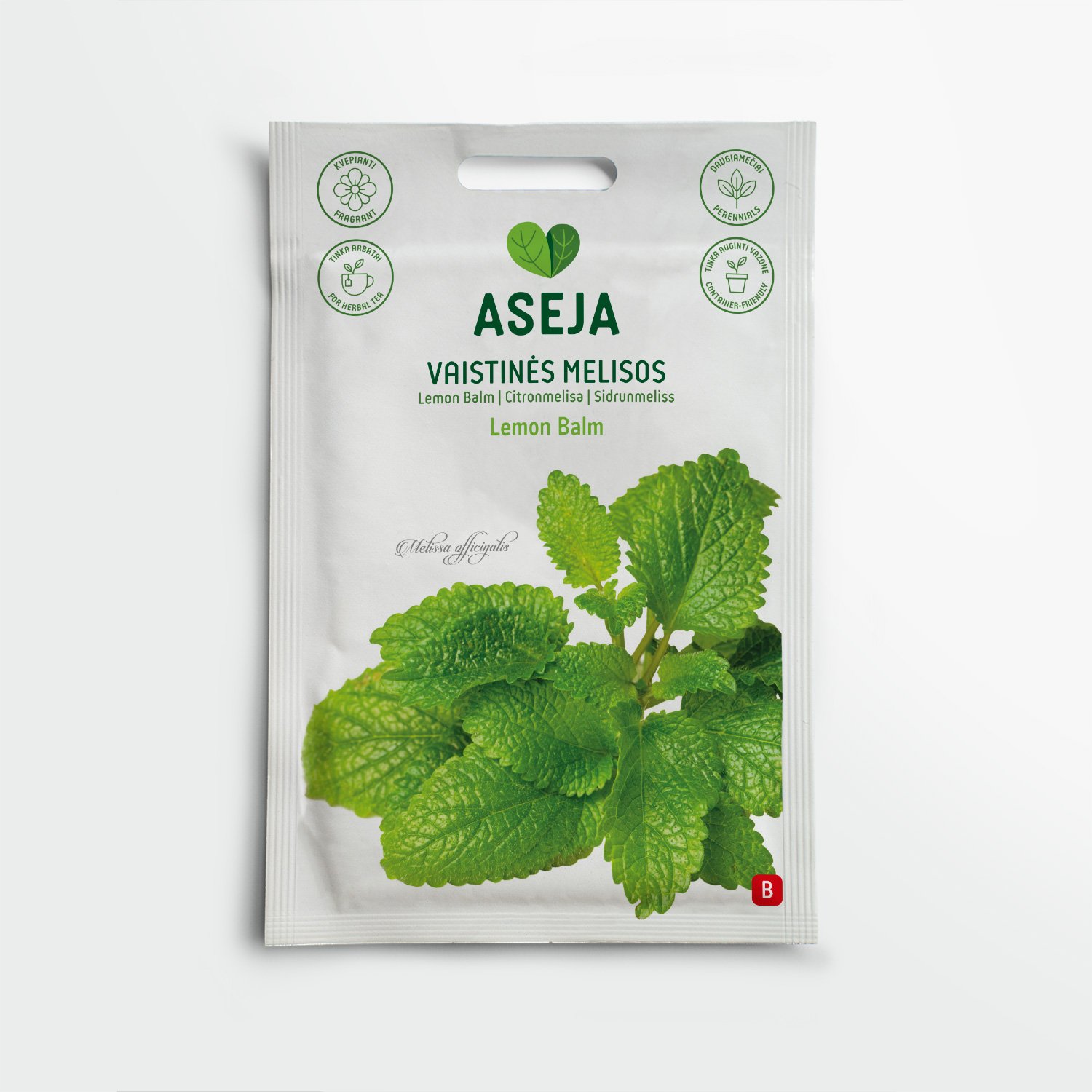 Vaistinės melisos Lemon Balm, ASEJA, 0,25 g, 10-0032 (B)