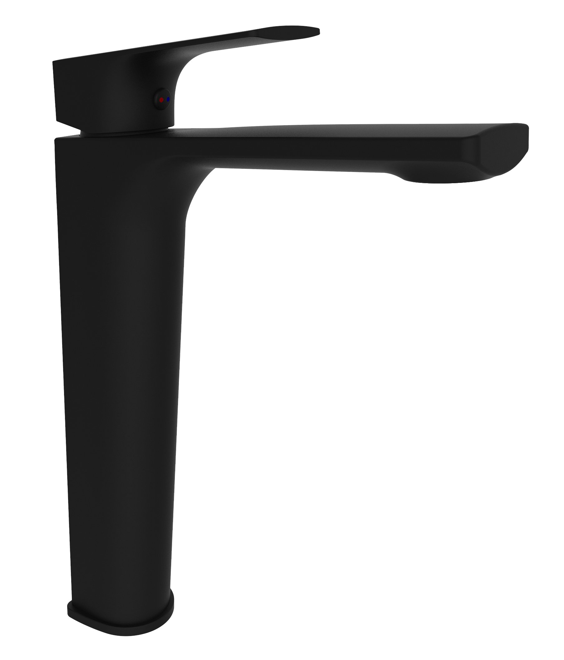 Praustuvo maišytuvas RUBINETA Modena-18/D (Bk), pastatomam praustuvui, aukštas, juodas