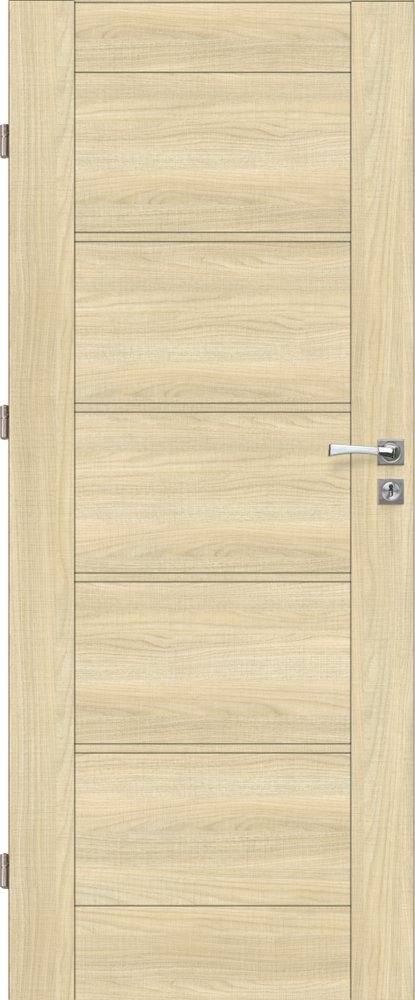 Laminuotos vidaus durys su užlaida VOSTER Vinci 50, kairinės, spalva White walnut, 2030x844x40 mm
