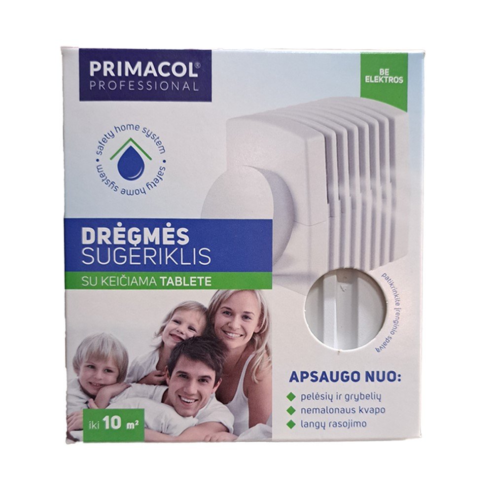 Drėgmės surinkėjas PRIMACOL, skirtas 10m2, baltos sp.