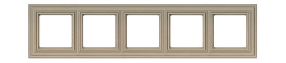 Rėmelis LIREGUS Retro, 5 vietų, matinės kreminės sp., K14-345-05.R/ONC 