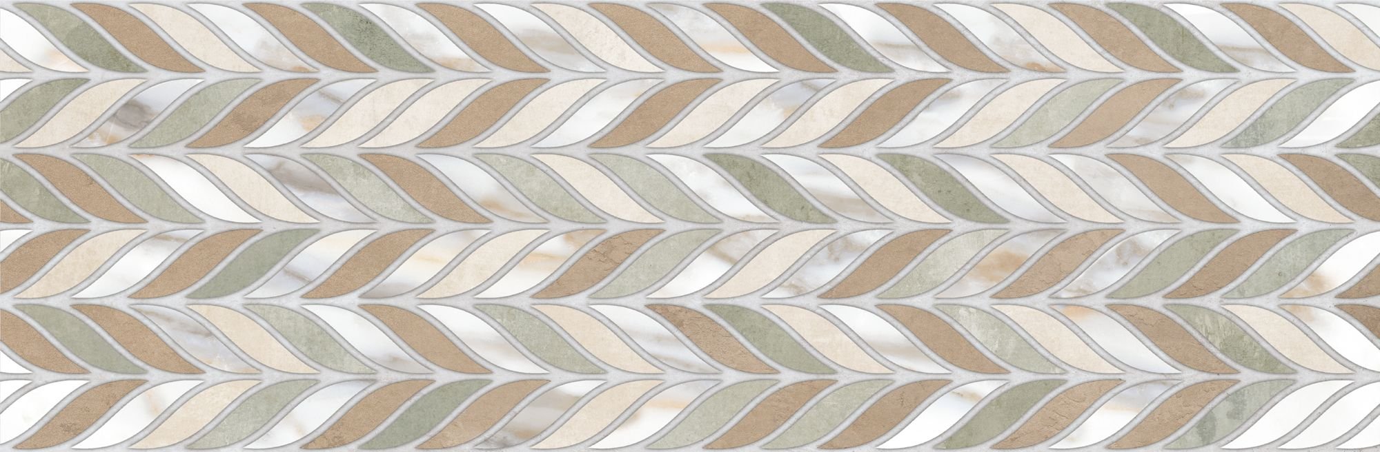 Dekoratyvinės keraminės plytelės KAI CEMENTO CHEVRON MIX GREY 3408, 24,4 x 74,4 cm, rektifikuota, įvairiaspalvė