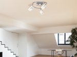 Kryptinis LED šviestuvas GLOBO Gerolf, 3 x 5W LED, 230V, 3 x 400 lm, 3000K, chromas, akrilas, 250 x 155 mm, 56111-3