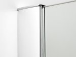 Dušo sienelė HARMONY Relaxa Chrome HAR-0351, 90 x 195 cm, chromuotas profilis, skaidrus grūdintas stiklas 6 mm