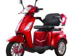 Elektrinis triratis EKOMOTO Vista-1, raudonas, 20 Ah švino rūgšties baterija