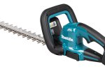 Akumuliatorinės gyvatvorių žirklės MAKITA DUH506Z, 18 V, darbinis plotis 50 cm, bešepetėlinis variklis, svoris 2,8 kg. Be akumuliatorių ir pakrovėjo.