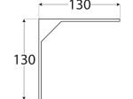 Lentynos laikiklis VELANO, WSM 130 ZN 130x130 mm, sidabro spalvos, DMX 5149