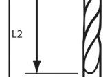 Grąžtas medienai BOSCH, 2 mm, 61.5mm 1/4" šešiabriaunis