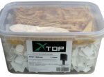 Plytelių išlyginimo sistema XTOP, 1,5 mm, inkarų 700 vnt, pleištų 100 vnt., pleištų aukštis 5-14mm