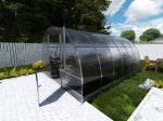 Šiltnamis KLASIKA Easy, 12 m2, 4 mm polikarbonatinė danga, 3 x 4 m, arkos formos