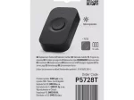 Papildomas skambučio mygtukas EMOS P5728T, 180 m, bevielis, 1 x A23 (komplektacijoje yra), IP65, automatinis suderinimas, tinka skambučiui EMOS P5728, juodos sp.