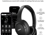 Ausinės TOZO H10, baterijos talpa 500 mAh, iki 60 val. veikimo laikas vienu pakrovimu, belaidės Bluetooth ausinės, AUX, juodos sp.