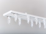 Aliuminio sistema HESORA Universal-Profilis, ilgis 250 cm,  1 ir 2 bėgelių, baltos sp., sukomplekuotas